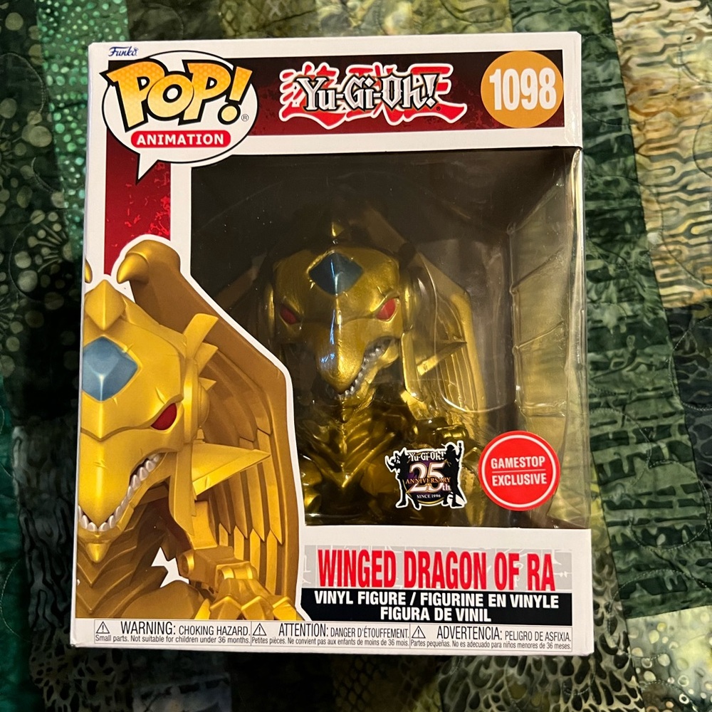 Funko Winged Dragon of Ra 1098. Yu-Gi-Oh 25th Anniversary GameStop Exclusive.